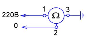 Схема включения омметра М419
